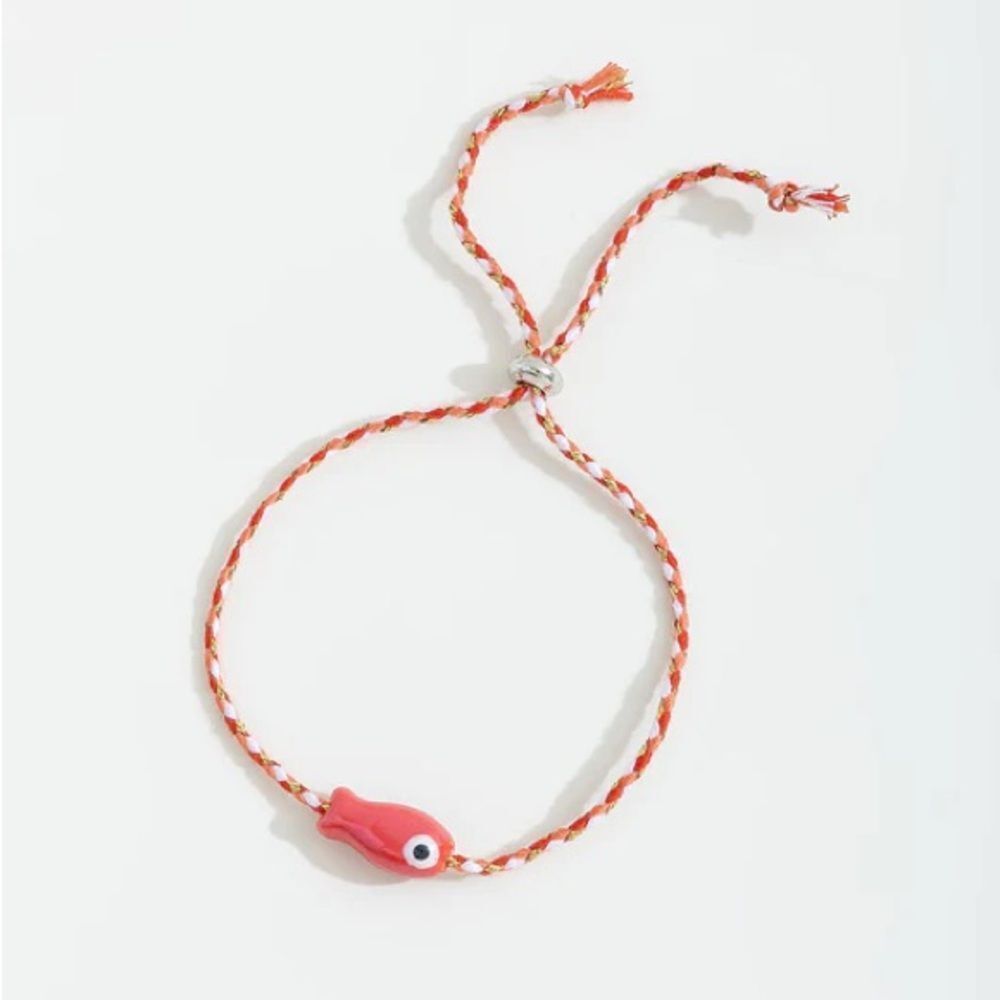 Red fish bracelet #2445